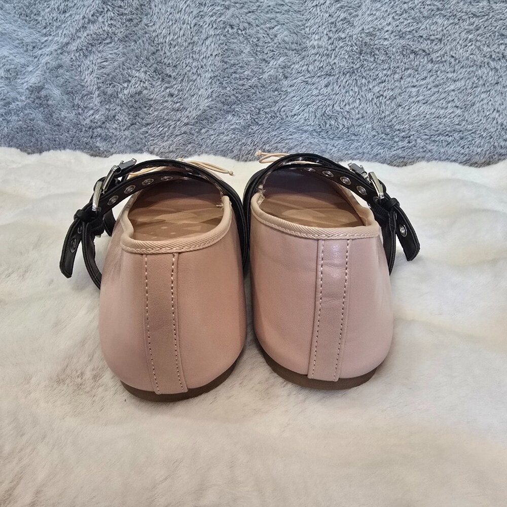Madden Girl Pearll Crossband Ballet Flats pink & black Women's Size 11 NEW - Picture 3 of 9